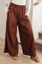 Load image into Gallery viewer, Harmony High Rise Wide Leg Pants in Brown
