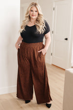 Load image into Gallery viewer, Harmony High Rise Wide Leg Pants in Brown
