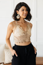 Load image into Gallery viewer, Lace Bralette in Taupe
